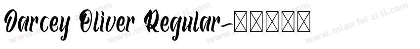 Darcey Oliver Regular字体转换